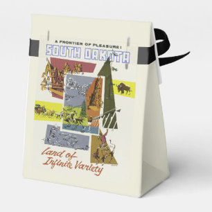 South Dakota USA Vintage Travel favour box