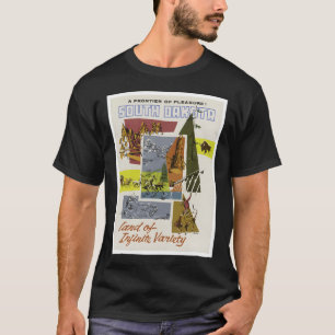 South Dakota Vintage Travel   T-Shirt