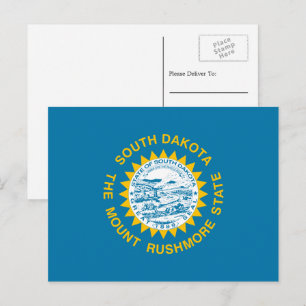 South Dakotan Flag, Flag of South Dakota Postcard