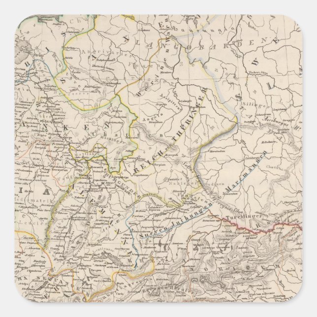 South Danube countries Square Sticker (Front)