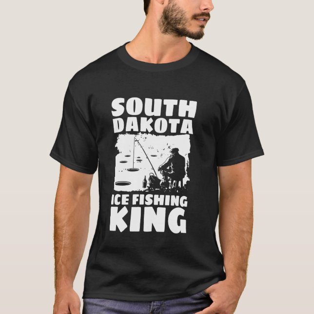 South Dekota Ice Fishing King T-Shirt (Front)