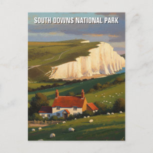 South Downs National Park England Travel Postcard