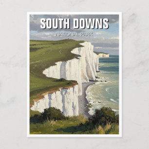 South Downs National Park England Travel Postcard