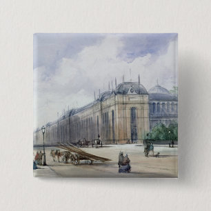 South-east Aspect of the 1862 Exhibition 2 Inch Square Button