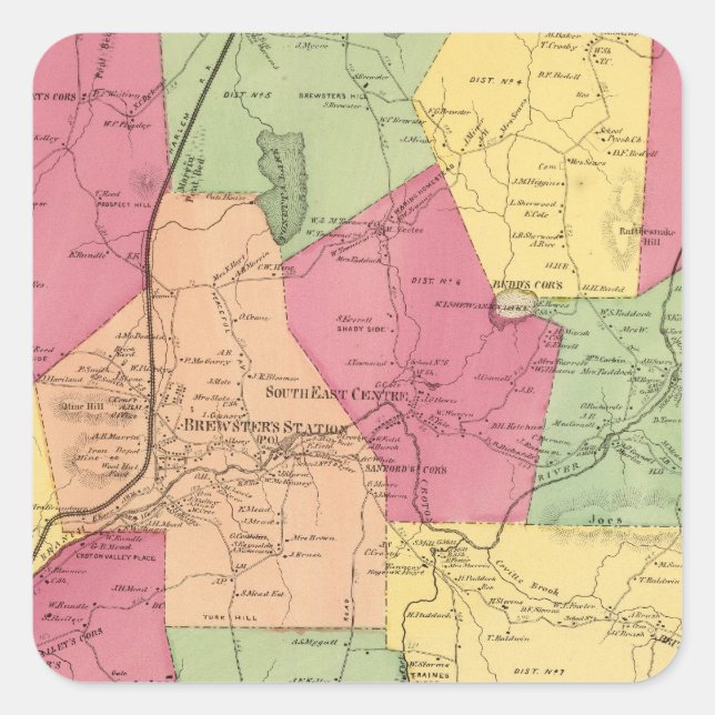 South East, Town Square Sticker (Front)