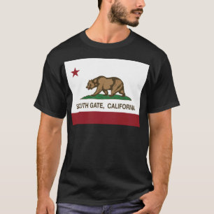 South Gate California Republic Flag T-Shirt