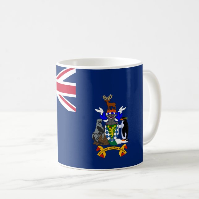 South Georgia and the South Sandwich Islands flag  Coffee Mug (Front Right)