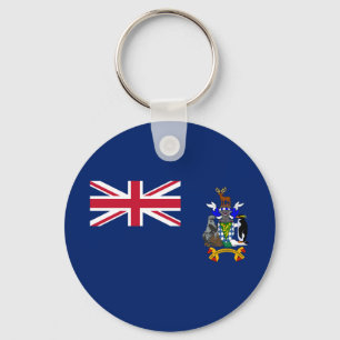 South Georgia and the South Sandwich Islands Flag Keychain