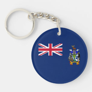 South Georgia and the South Sandwich Islands Flag Keychain
