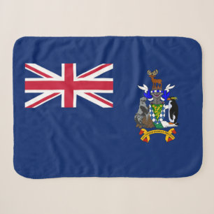South Georgia and the South Sandwich Islands Flag Sherpa Blanket