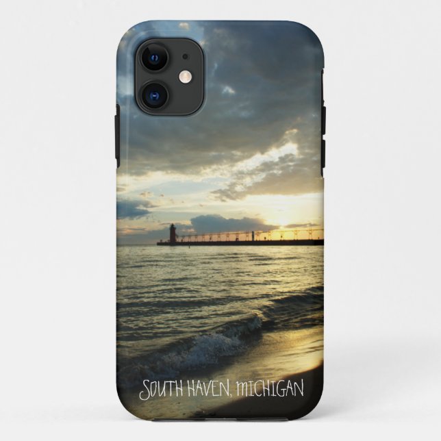South Haven Lake Michigan Pier Case-Mate iPhone Case (Back)