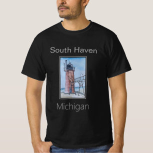 South Haven Lighthouse, Michigan T-Shirt