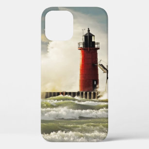 South Haven Michigan Lighthouse iPhone 12 Case