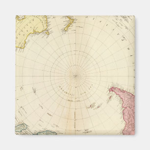 South Hemisphere map Magnet