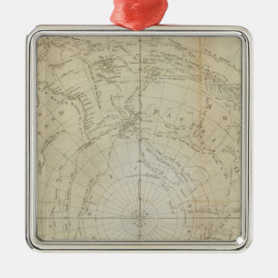South Hemisphere Metal Ornament