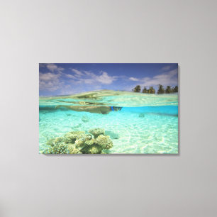 South Huvadhoo Atoll, Southern Maldives, Indian Canvas Print