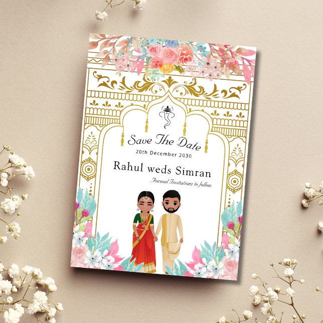 South Indian save the date template (Creator Uploaded)