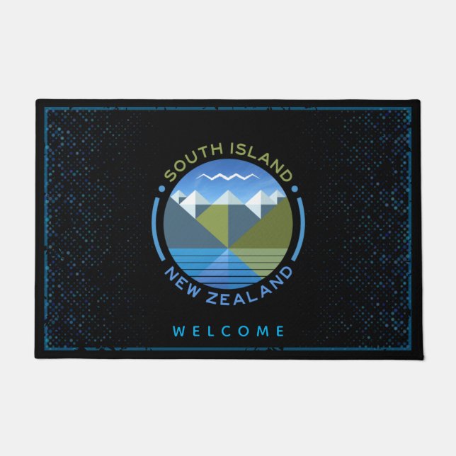 SOUTH ISLAND NEW ZEALAND DOORMAT (Front)