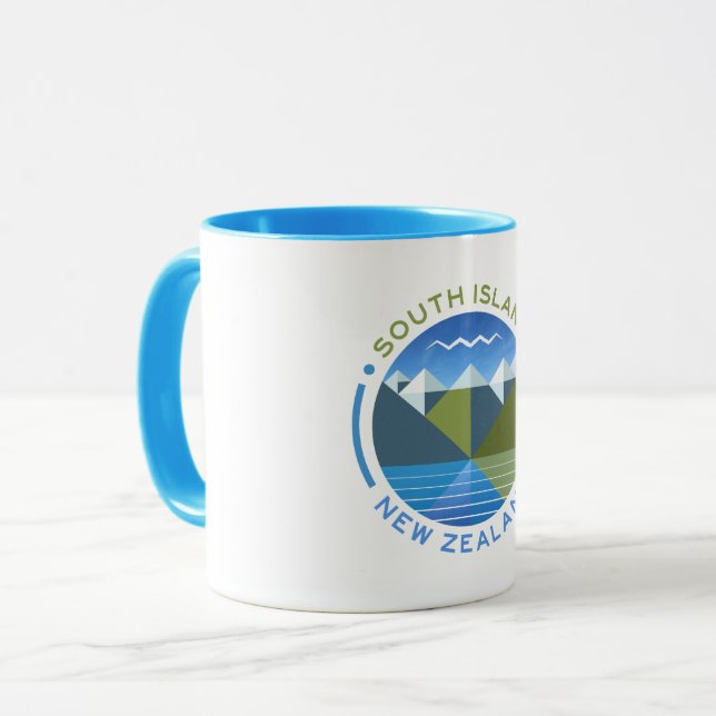 SOUTH ISLAND NEW ZEALAND MUG (Front Left)