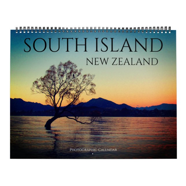 south island nz 2026 large calendar (Cover)