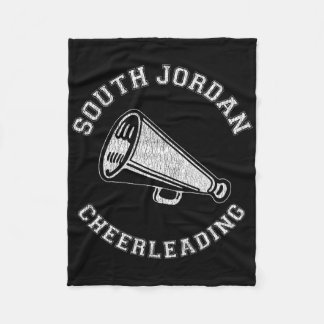 South Jordan Cheer Distressed Retro 90's Cheerlead Fleece Blanket