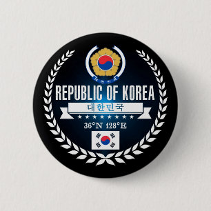 South Korea 2 Inch Round Button
