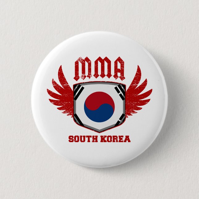 South Korea 2 Inch Round Button (Front)