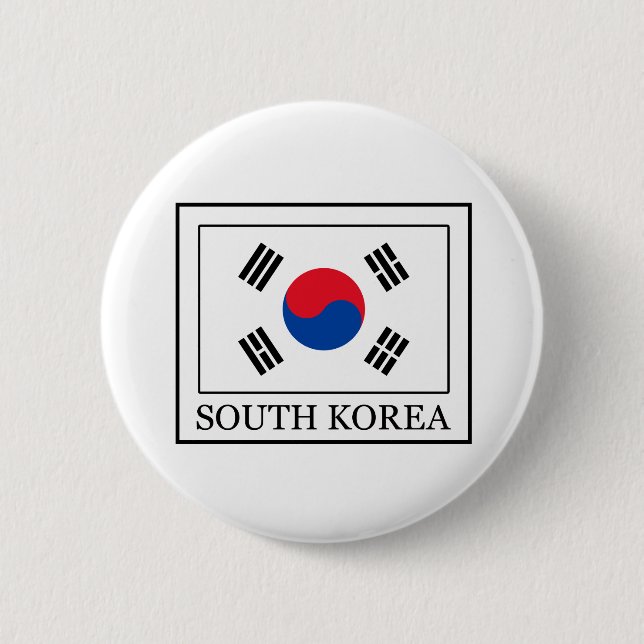 South Korea 2 Inch Round Button (Front)