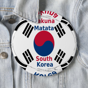 South Korea 6 Inch Round Button