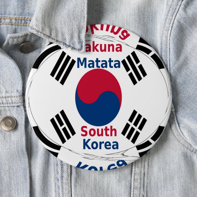 South Korea 6 Inch Round Button (In Situ)