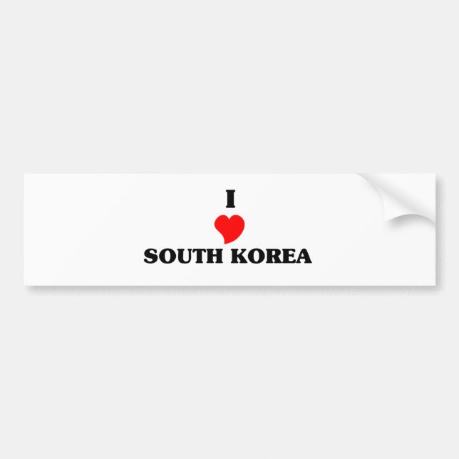 SOUTH KOREA BUMPER STICKER (Front)