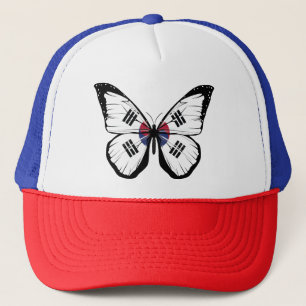 South Korea Butterfly Flag Trucker Hat
