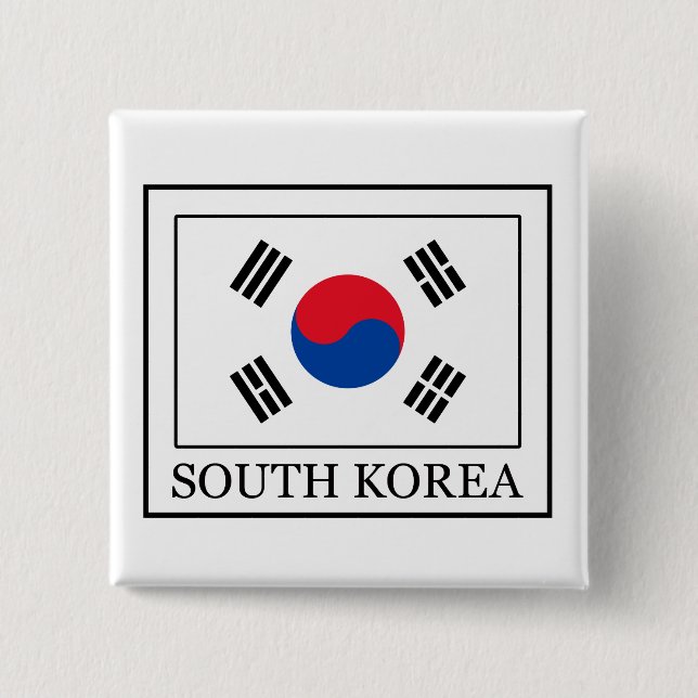 South Korea button (Front)