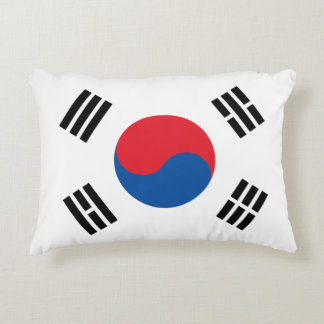 South Korea Flag Accent Pillow
