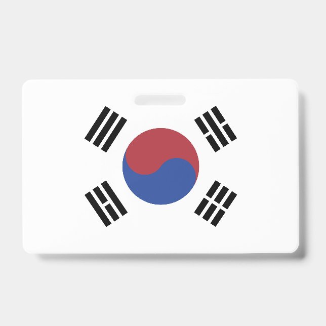 South Korea flag Badge (Front)