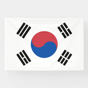 South Korea Flag Banner