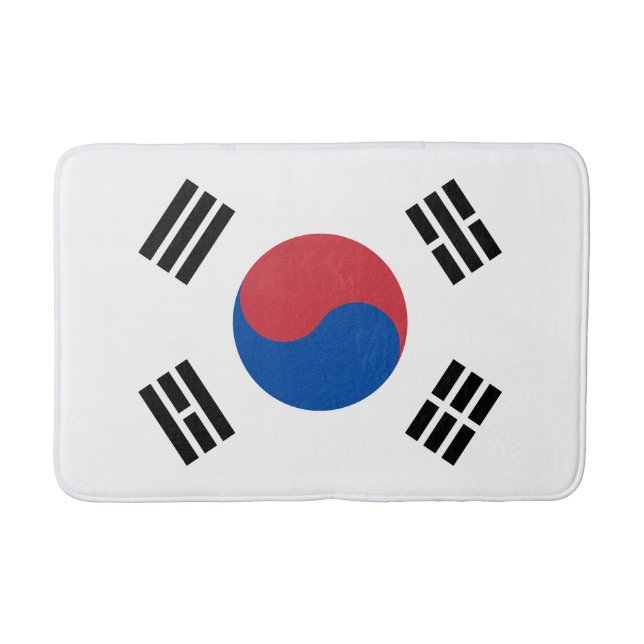 South Korea Flag Bath Mat (Front)