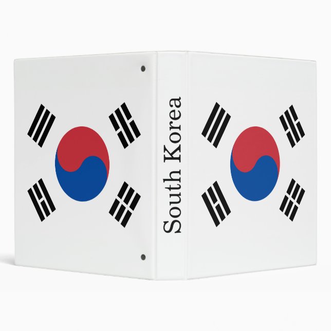 South Korea Flag Binder (Background)