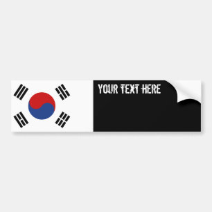 South Korea Flag Bumper Sticker