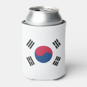 South Korea flag Can Cooler