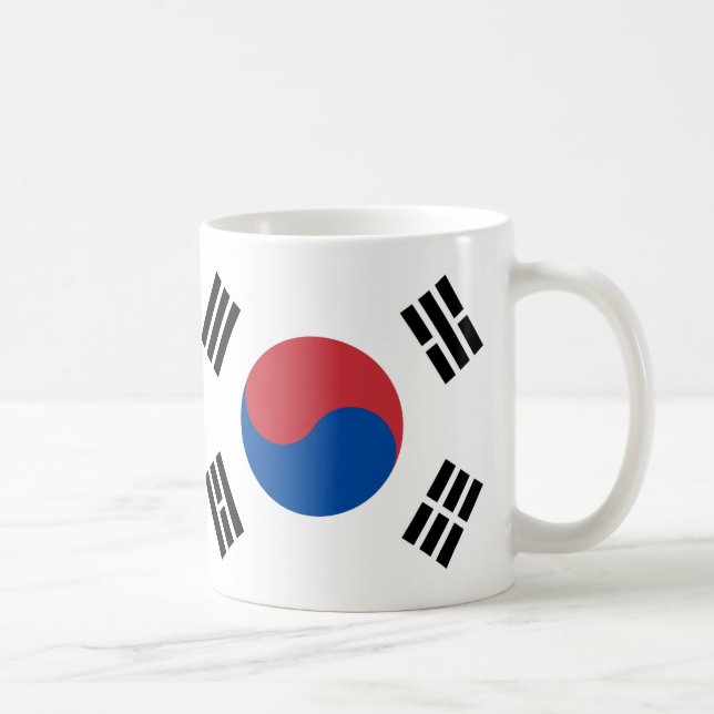  South Korea Flag Ceramic Mug (Right)