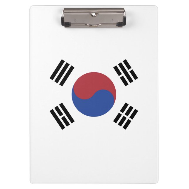 South Korea flag Clipboard (Front)