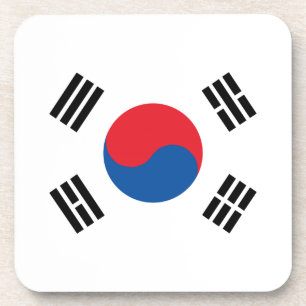South Korea Flag Coaster