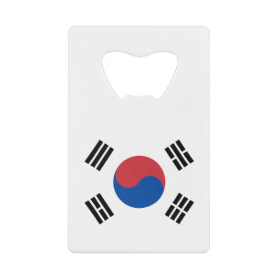 South Korea Flag Credit Card Bottle Opener