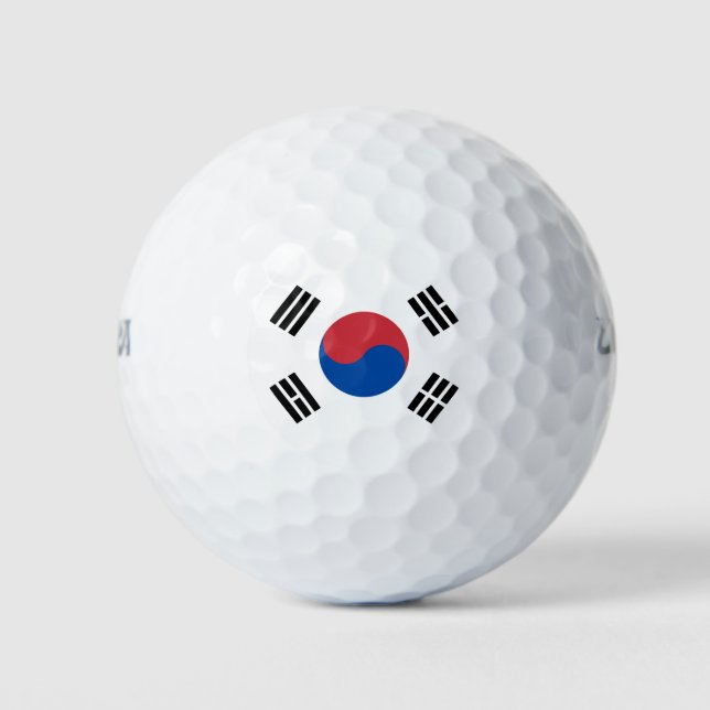 South Korea Flag Golf Balls (Front)