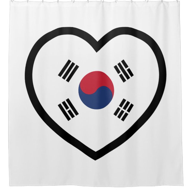 South Korea Flag Heart (Front)