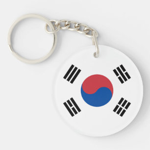 South Korea Flag Keychain