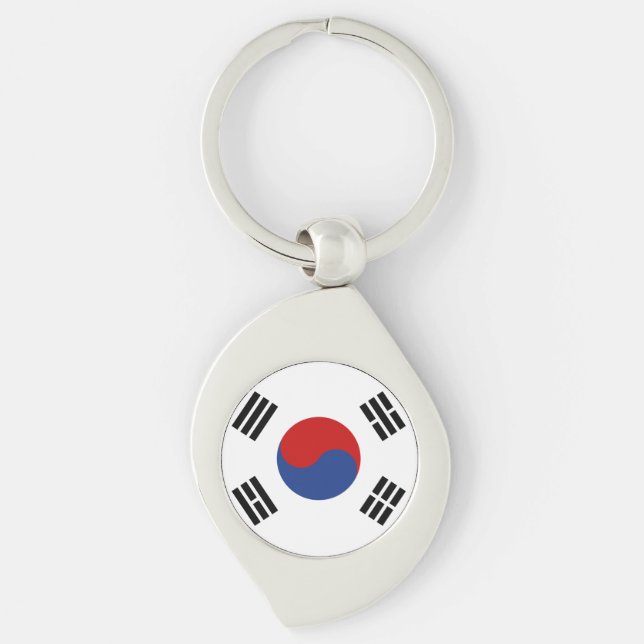 South Korea Flag Keychain (Front)