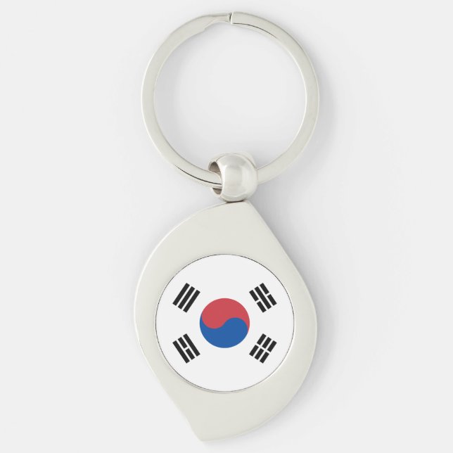 South Korea Flag Keychain (Front)