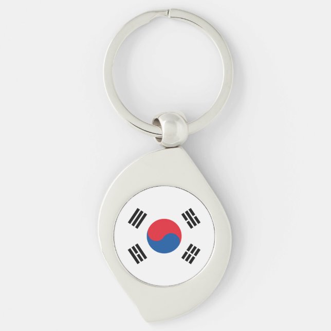 South Korea Flag Keychain (Front)